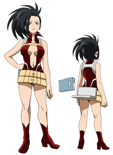 --It really feels like Midoriya.<br>--Like Iida said, we don't have anyone with<br>a good scouting Quirk like Jiro or Shoji, so... Momo Yaoyorozu