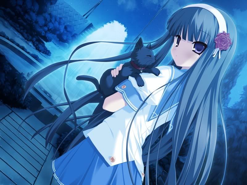 Anime girls blue hair