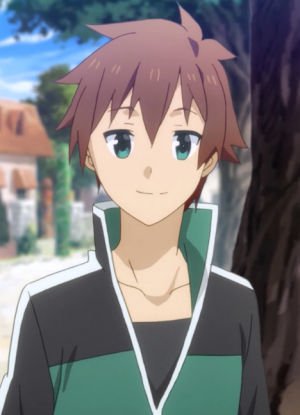 Mom, I've come to a parallel world. <br>I feel refreshed, as if I've been reborn. <br>I've found a home and a job, and I'm full of energy. <br>And best of all, a goddess has come along with me. <br>So please don't worry about me. <br>I'll be all right... I'll be all right... Probably... Kazuma Satou