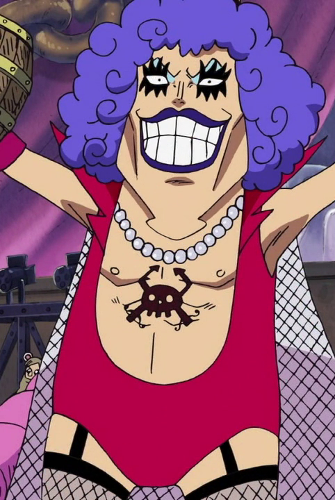 Emporio Ivankov (male form) from One Piece.